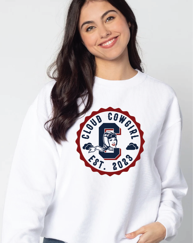 White Cloud Cowgirl Corded Crew