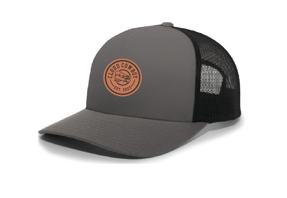 Cloud Cowboy Leather Patch Grey Hat