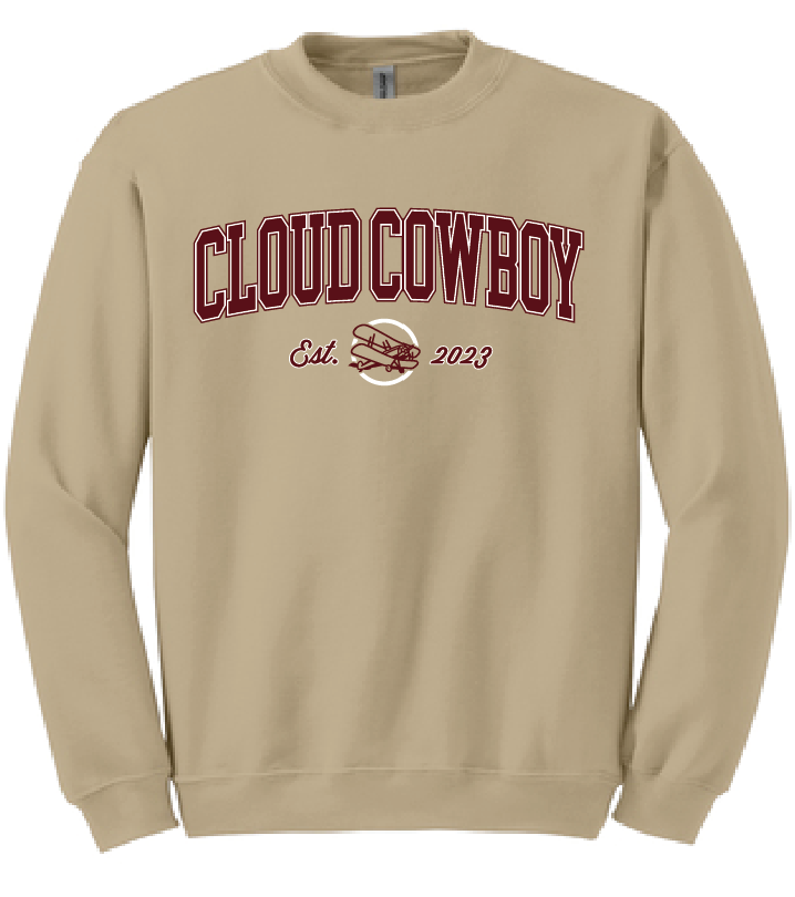Cloud Cowboy Tan 'Flight Crew Neck'