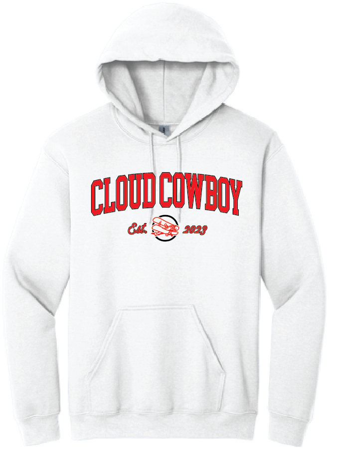 Cloud Cowboy White Hangar Party Hoodie