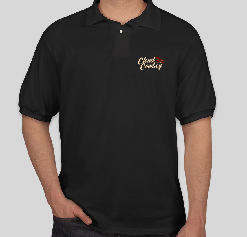 Black Cloud Cowboy Polo
